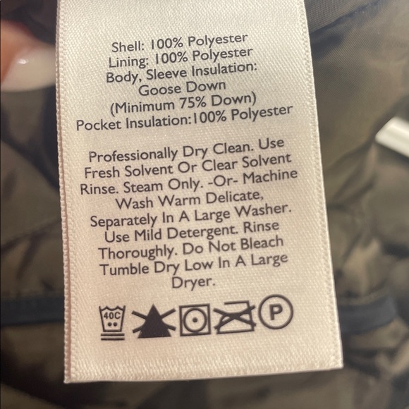 Eddie Bauer goose down quilted barn coat, XS, no flaws - Picture 7 of 7